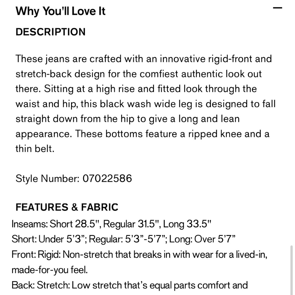 Express Black Wide Leg Distressed Jeans - Picture 6 of 7